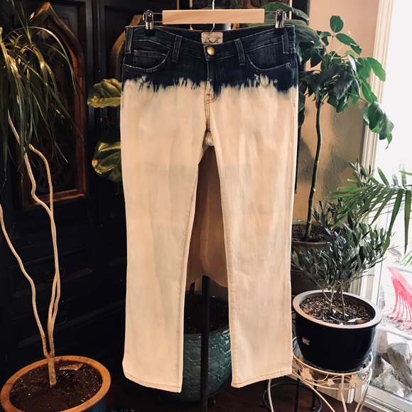 Current/Elliott Denim - Current/Elliott First Love Bleach Dip Jeans